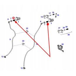 X596323600000 stabdžių linijos jungtis