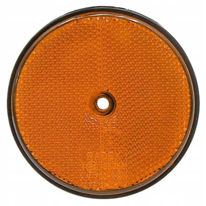 Šviesą atspindinti, geltona, 10 vnt., fi60