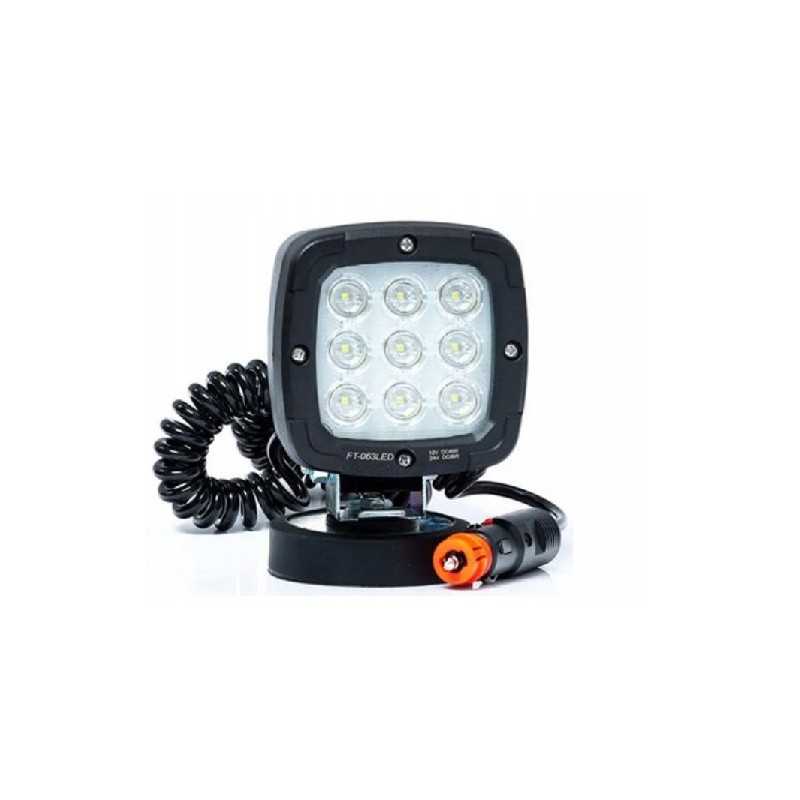 Halogeninė darbo lempa 9 LED prožektorius 12 24v magnetas