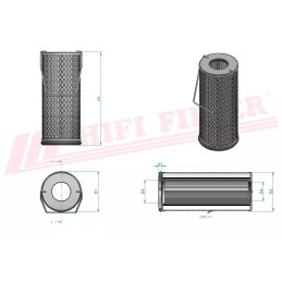 Hidraulinės alyvos filtras hifi filtras sh 68172