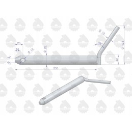 Apatinis kablio rėmo kaištis c 330 c 360 originalus