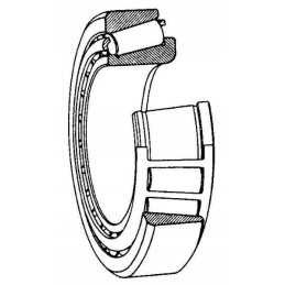 Kūginis ritininis guolis xq 55x90x23mm skf 750032011x skf