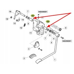 7700029213 dujų pedalo tarpiklio mova
