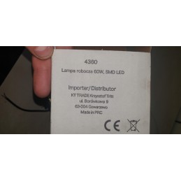 Darbinė lempa 20 LED panelė 60w Cree 12v 24v