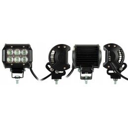 Halogeninė darbo lempa 6led 18w 1800lm 4x4
