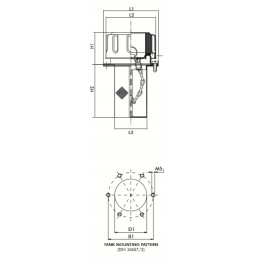 Užpildo kamštis ta80b10b001p01 filtras ft8f10bs0800