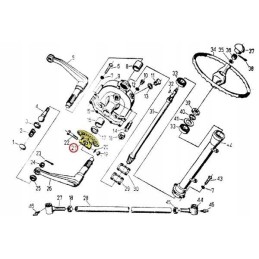 Pavarų sekcija iš Ursus C 330 stebulės, originalus Ursus