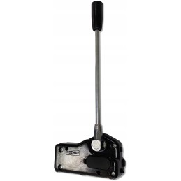 Vairasvirtės svirtis su vienu trosu ant šakės