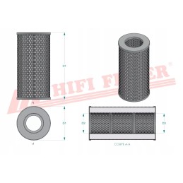 Hidraulinės alyvos filtras hifi filtras sh 60335