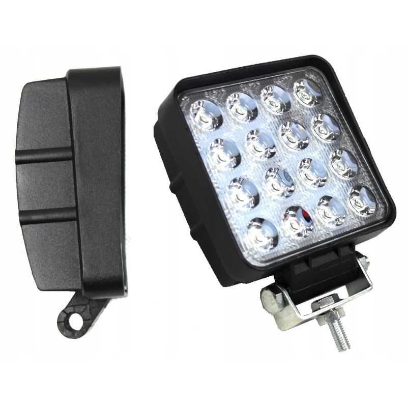 LED darbo lempa 16 led homol ce 12v 24v stiprus