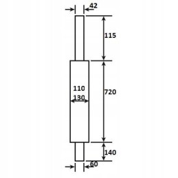 Išmetimo duslintuvo korpusas 440 540 3216683r5 3216683r4
