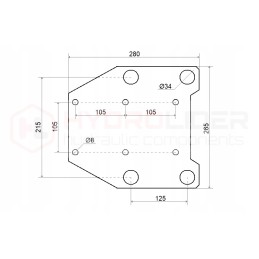 Komfortiška sėdynė su laikikliu traktoriui C 360