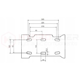 Komfortiška sėdynė su laikikliu traktoriui C 360