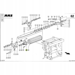 Claas Jaguar įsiurbimo ritinėlio stebulė 09844490