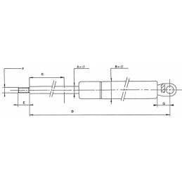 Dujinė pavara stoglangiui mf 42703901826m91