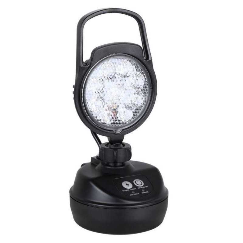 9LED darbo lempa, magnetas, rankena, baterija