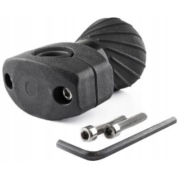 Universali vairo rankenėlė su rutuliniais guoliais, juoda