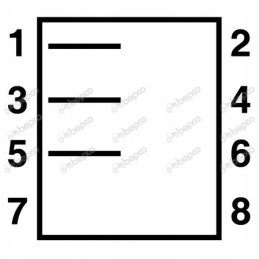 Jungiklio jungiklis 42x22mm, 3 padėtys, 3 kontaktai