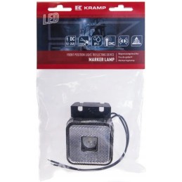 Kvadratinė LED markerinė lempa 12 24v su laidu