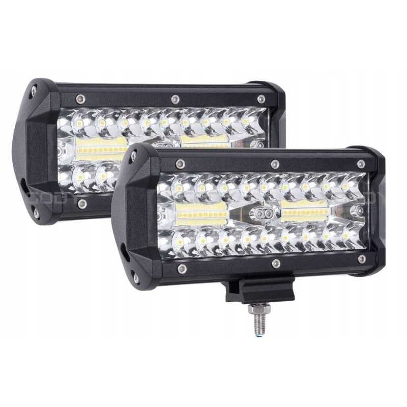 2 x halogeninių LED darbo lempų rinkinys 120w 12 24v