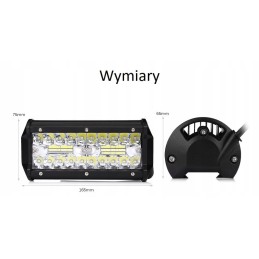 2 x halogeninių LED darbo lempų rinkinys 120w 12 24v