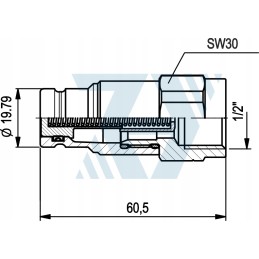 Sausai nupjauta greitoji jungtis 3 8 g1 kištukas 2