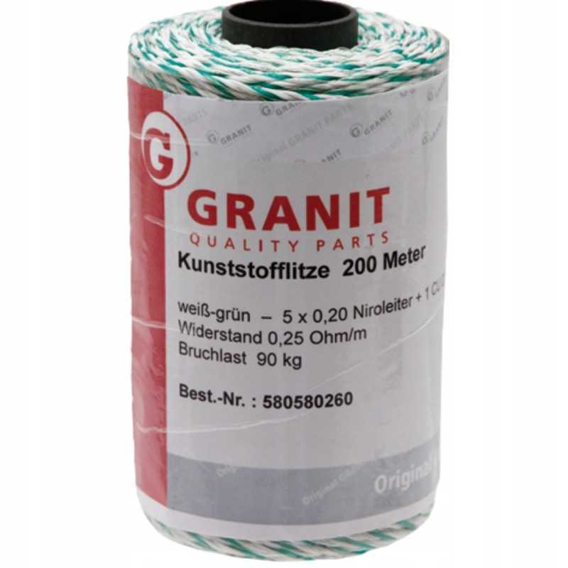 Pintas plastikinis kabelis, granitas