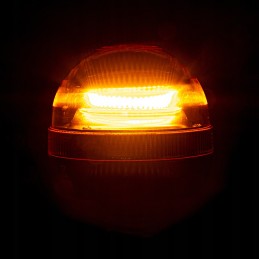 LED gaidžio įspėjamoji lemputė 12v 24v su laikikliu