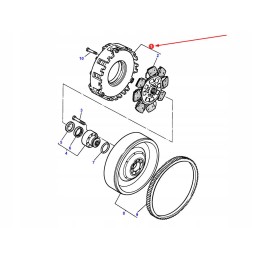 Sankabos komplektas 310 mm korpusas steyr 9155 9170 9190