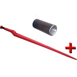 Įvorė 115 x 45 mm, priekinis krautuvas, kaltinės šakės 880 mm