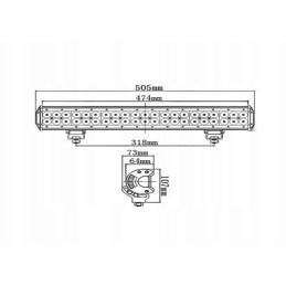 Darbo lempos skydelio kombinacija 42led 126w 12600lm 9 32v