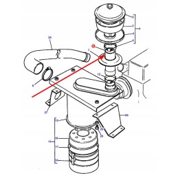 1694768m2 įsiurbimo ir išmetimo sistemos vamzdis