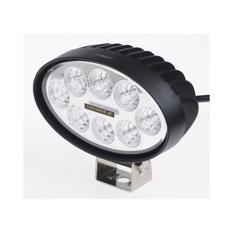 Ovali LED darbo lempa 24w 12v 24v ekskavatoriaus traktorius