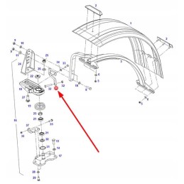 F350700030050 dešiniojo sparno atrama