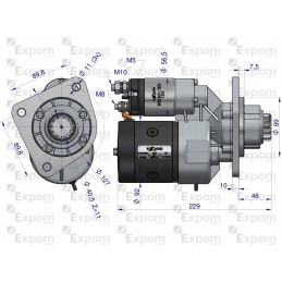 Starteris su reduktoriumi c 385 902 1012 1014 eksp