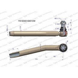 Kairė vairo jungtis m28x1 5 Warynski