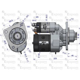 Starteris su reduktoriumi Ursus C 385 Blueline Expom