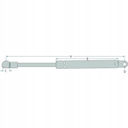 Dujinė pavara Fiat 5163729 variklio gaubtui