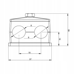 2x 8mm gnybtas hidraulinėms linijoms montuoti