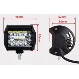 Led 90w halogeninis prožektorius darbo lempa 10 12 24 30v rinkinys iš 2