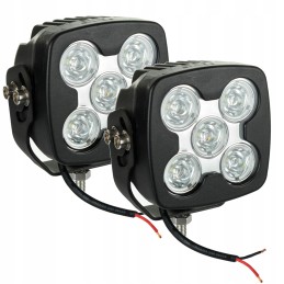 Halogeninė darbo lempa 5 LED 50w 12v 24v 2vnt
