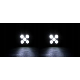 Halogeninė darbo lempa 5 LED 50w 12v 24v 2vnt