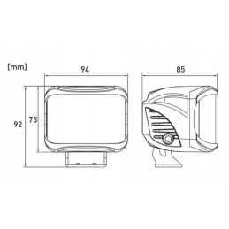 Darbinė lempa 8led potvynis 27w 12 24v 1608lm r10