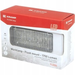 Halogeninė LED darbo lempa 20w 1750lm stačiakampė