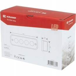 Halogeninė LED darbo lempa 20w 1750lm stačiakampė