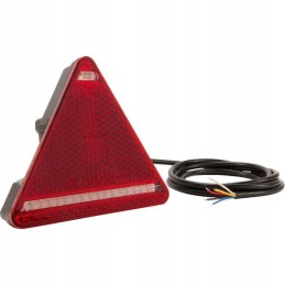 LED galinis kombinuotas žibintas, kairysis, trikampis, 12 24v