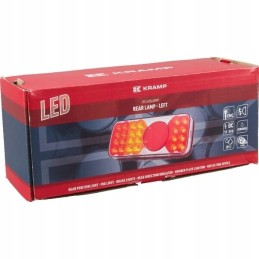 Stačiakampis kombinuotas galinis žibintas, 5 kontaktų, kairysis, LED