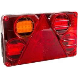 Stačiakampis kombinuotas galinis žibintas, 5 kontaktų, kairysis, LED