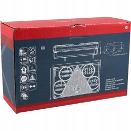 Stačiakampis kombinuotas galinis žibintas, 5 kontaktų, kairysis, LED