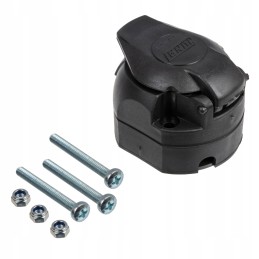 7 polių lizdas priekabai su varžtais